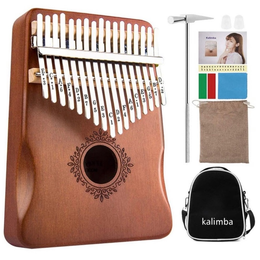 Kalimba 17 keys Piano & Carrying Case